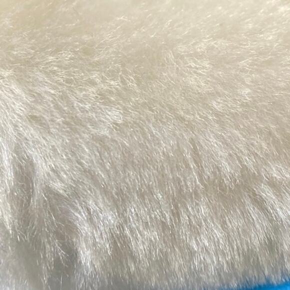 Santa’s Best White Cream Plush Stocking Soft Vintage Hanging Faux Fur Great USED - Picture 6 of 10